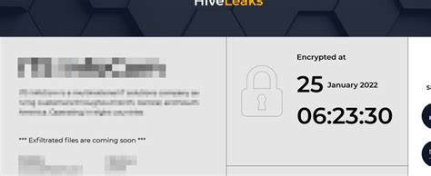 hive leaks.